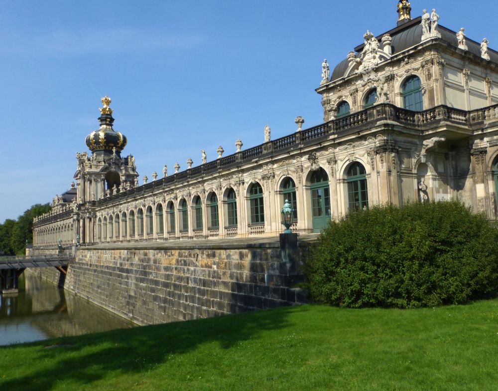 The Kronentor and Langgalerien from the south, The Zwinger, Dresden