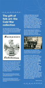 Revisiting Romania exhibition wall text regarding 1957 acquisition