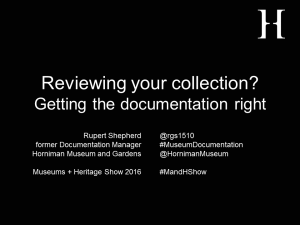 Reviewing your collection? title slide