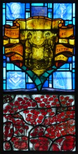 Kate Henderson, stained glass window commemorating the 1914 Christmas truce