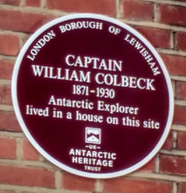 Memorial plaque to William Colbeck